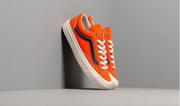 Vans OG Style 36 LX (Suede/ Canvas) Red Orange/ Black