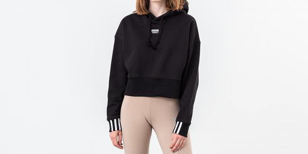 adidas Crop Top Hoodie Black