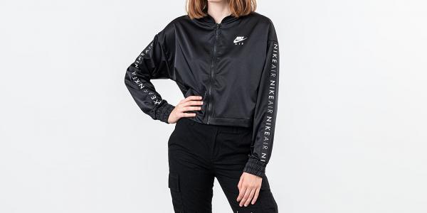 Nike Sportswear Air Track Satin Jacket Black