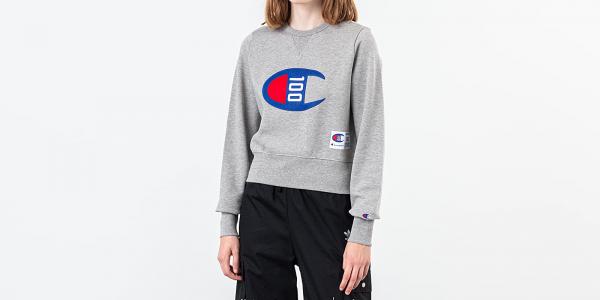 Champion 100th Aniversary Crewneck Grey