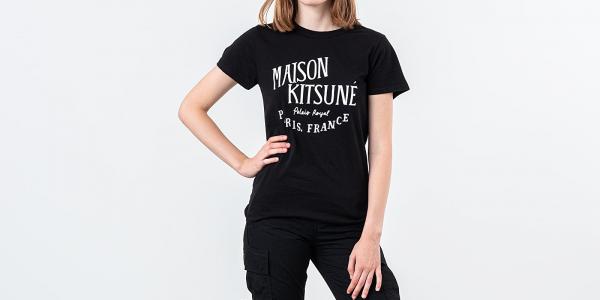 MAISON KITSUNÉ Palais Royal Tee Black