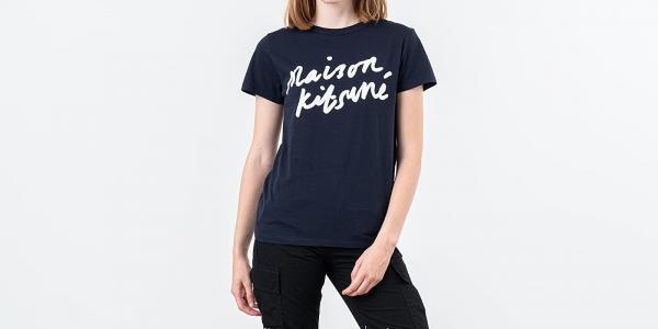 MAISON KITSUNÉ Logo Tee Navy
