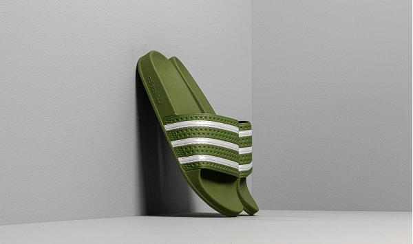 adidas Adilette Tech Olive/ Ftw White/ Tech Olive