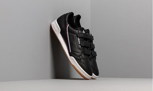 adidas Continental 80 Strap Core Black/ Maroon/ Glow Blue