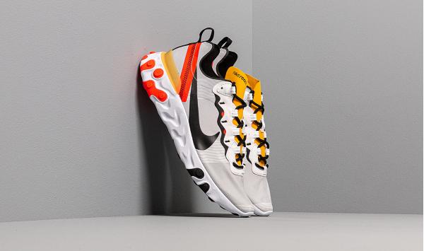 Nike React Element 55 White/ Black-Bright Crimson