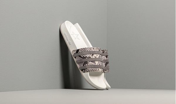 adidas Adilette Crystal White/ Grey Four/ Grey Two