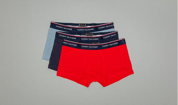 Tommy Hilfiger 3 Pack Trunk Faded Denim/Tango Red/Peacoat