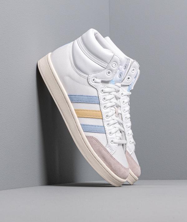 adidas Americana Hi Ftw White/ Glow Blue/ Easy Yellow