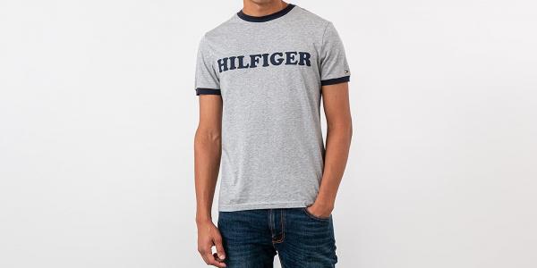 Tommy Hilfiger Logo Tee Grey Heather