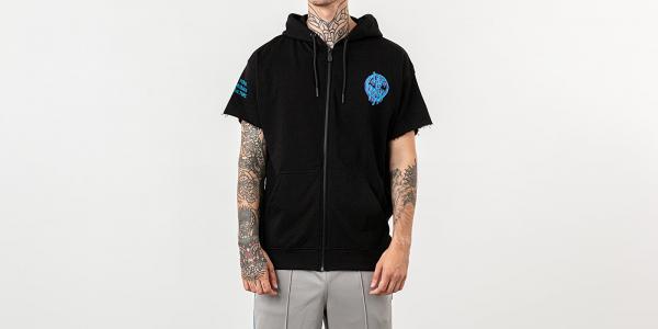 Life Is Porno Heavy Metal Vest Hoodie Ice