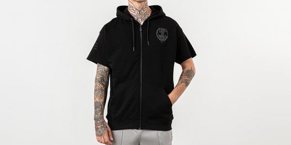 Life Is Porno Heavy Metal Vest Hoodie Black