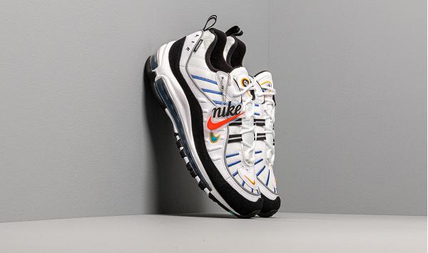 Nike Wmns Air Max 98 Premium White/ Teal Nebula-University Gold-Black