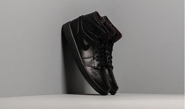 Air Jordan 1 Mid Black/ Black-Black