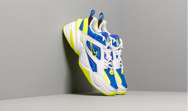 Nike M2K Tekno White/ Black-Volt-Racer Blue