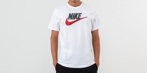 Nike Sportswear Brand Mark Tee White/ Black/ Habanero Red