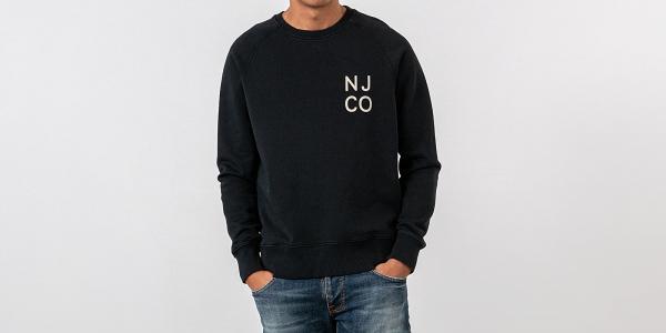 Nudie Jeans Melvin NJCO Crewneck Black