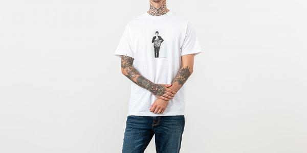 PLEASURES x Bob Dylan Darts Tee White