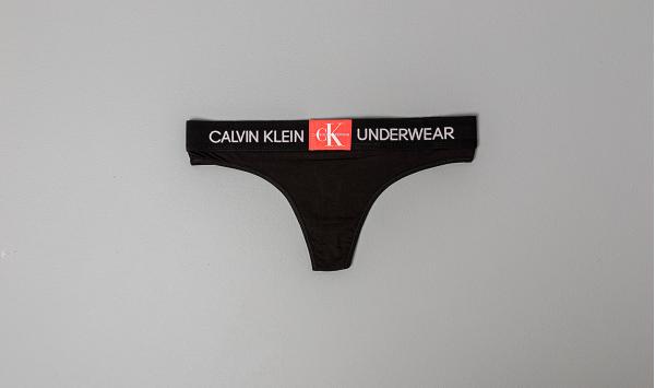 Calvin Klein Monogram Thong Black