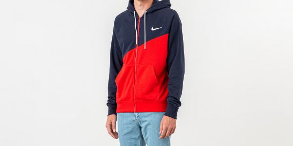 Nike Sportswear Swoosh Hoodie University Red/ Obsidian/ White