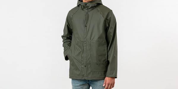 Herschel Supply Co. x Jean-Michel Basquiat Rainwear Jacket Dark Olive/ Record
