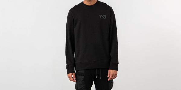 Y-3 Chest Logo Crewneck Black