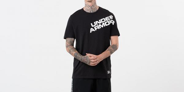 Under Armour Wordmark Shoulder Tee Black