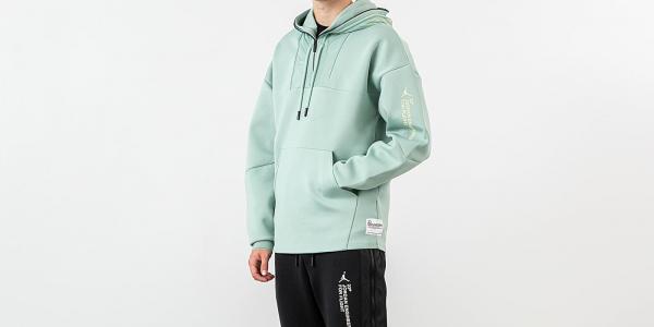 Jordan 3 Engineered 1/2 Zip Hoodie Quartz Patina/ Luminous Green