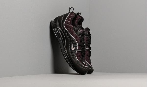 Nike Air Max 98 Black/ Metallic Silver-Oil Grey-Vast Grey