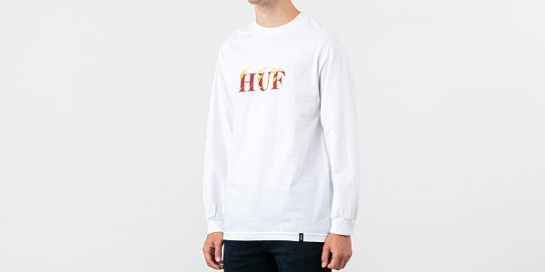 HUF Phoenix Longsleeve Tee White