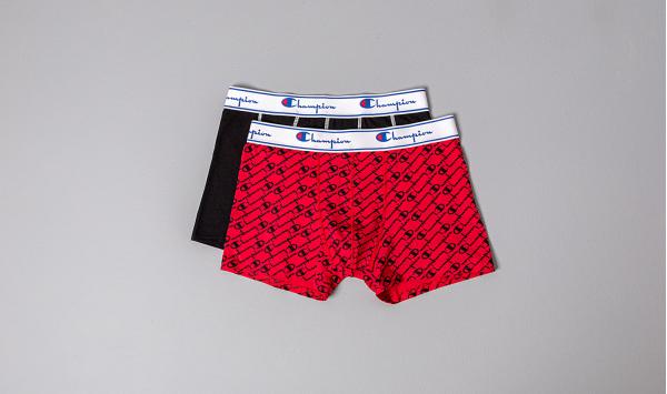 Champion 2 Pack Boxers Red/ Black