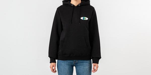 Stüssy Two Bar Oval Hoodie Black