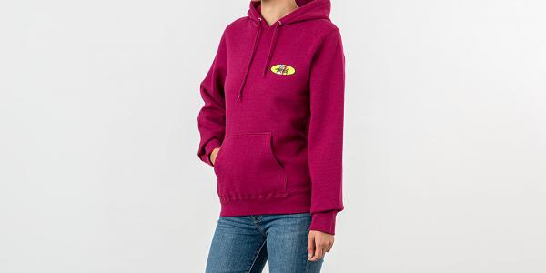 Stüssy Two Bar Oval Hoodie Wine