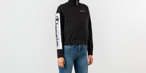 Champion Track Jacket Black/ Pink