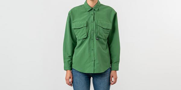 Stussy Range Outdoor Lolgsleeve Shirt Green