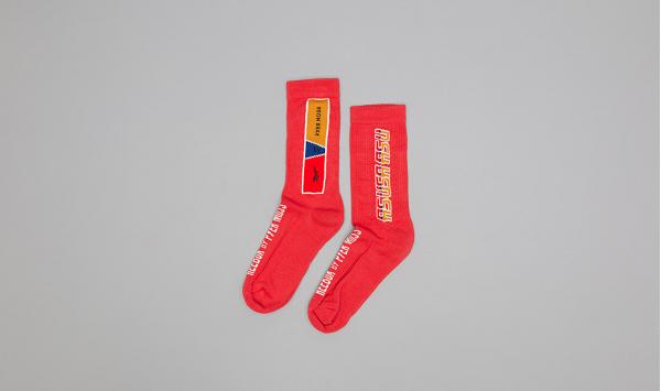 Reebok by PYER MOSS Crew Socks Reb Red