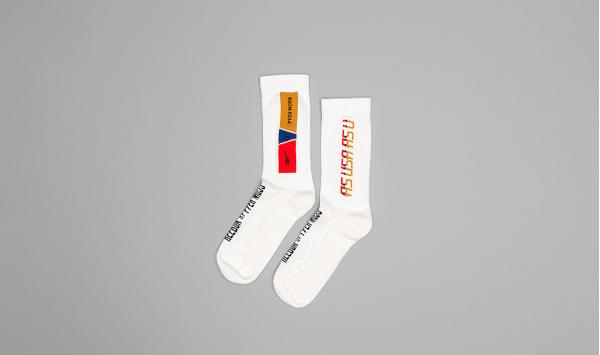 Reebok by PYER MOSS Crew Socks White