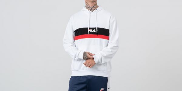 FILA Radomir Hoodie Bright White/ Black/ True Red