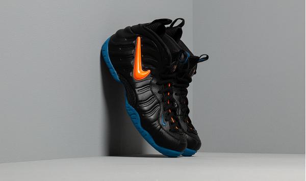 Nike Air Foamposite Pro Black/ Total Orange-Battle Blue