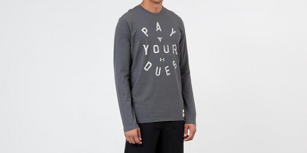 Under Armour Project Rock Pay Your Dues Tee Grey