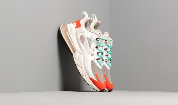 Nike Air Max 270 React Light Beige Chalk/ Platinum Tint