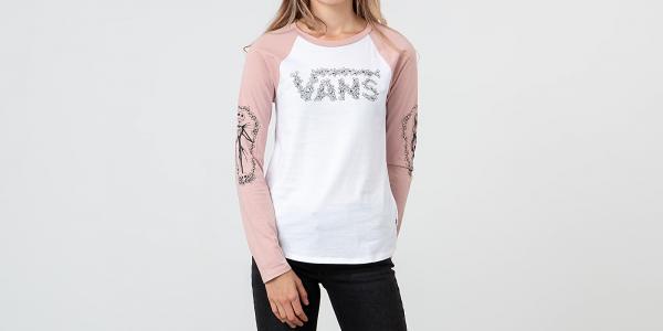 Vans x The Nightmare Before Christmas Mean To Be Longsleeve Tee White/ Pink