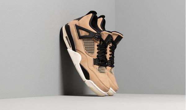 Air Jordan WMNS 4 Retro Mushroom/ Multi-Color-Black-Fossil