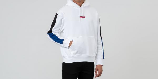 Levi's® Racer Sleeve Hit Hoodie White