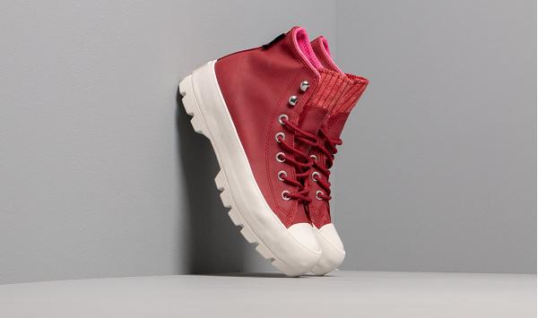 Converse Chuck Taylor All Star Lugged Winter Retrograde Back Alley Brick/ Habanero Red