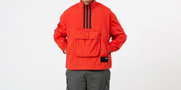 Y-3 Packable H-Zip Shell Track Jacket Icon Orange