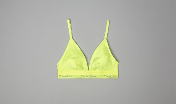 Calvin Klein Unlined Triangle Bra Caution Tape