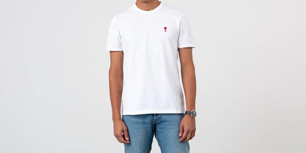 AMI Alexandre Mattiussi De Coeur Tee White