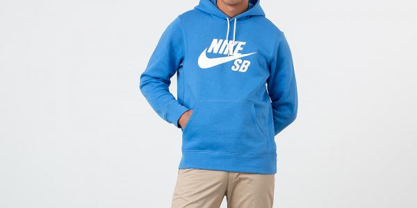 Nike Sportswear SB Icon Essential Hoodie Pacific Blue/ Sail