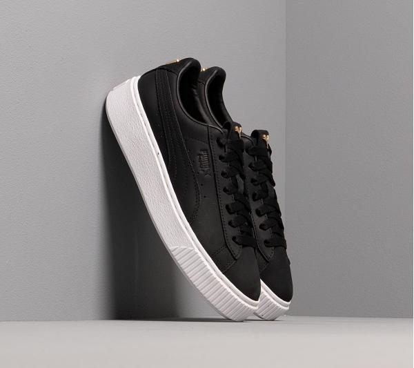 Puma Platform Premium Logo Wn s Puma Black-Puma Team Gold