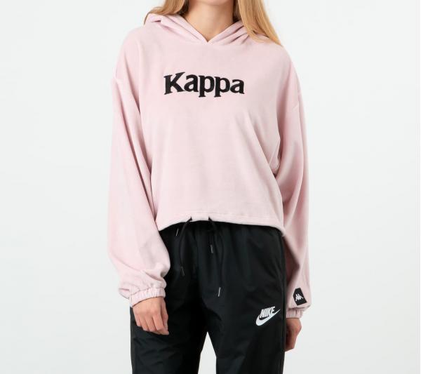 Kappa Authentic JPN Belua Hoodie Pink/ White